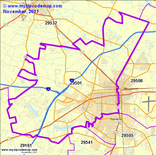 map of 29501