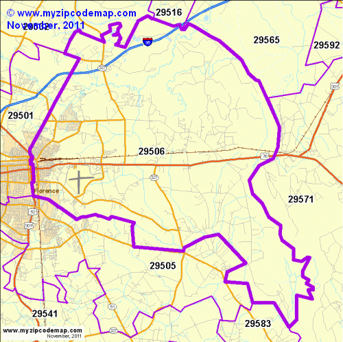map of 29506
