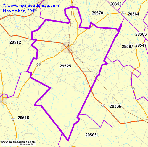 map of 29525