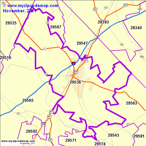 map of 29536