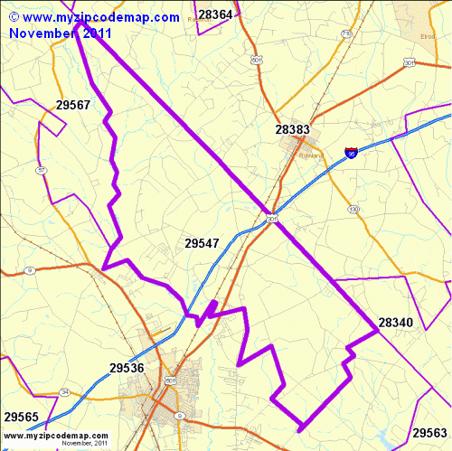 map of 29547