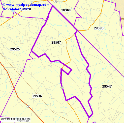 map of 29567