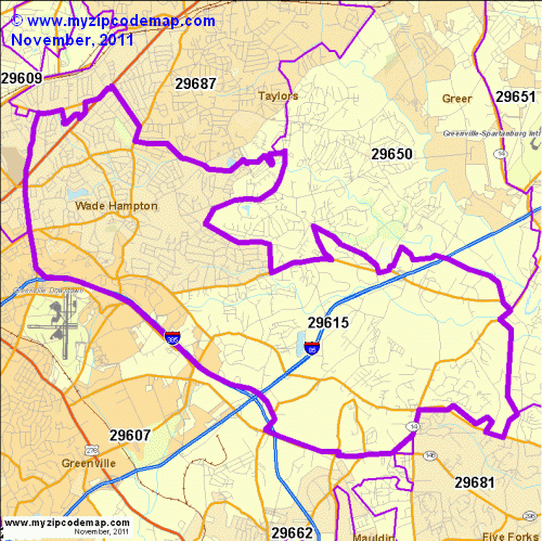 map of 29615