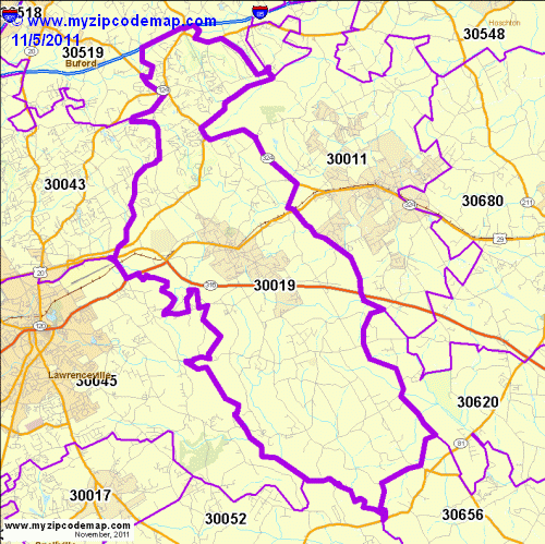 map of 30019