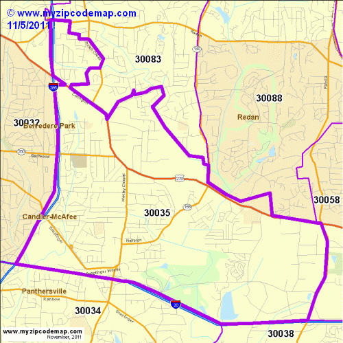 map of 30035