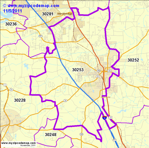 map of 30253