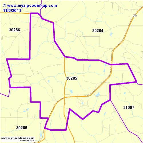 map of 30285