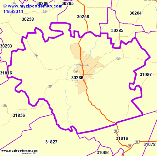 map of 30286