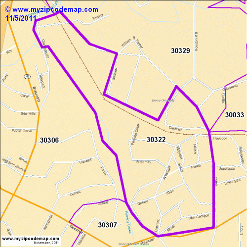 map of 30322