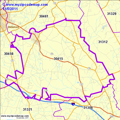 map of 30415