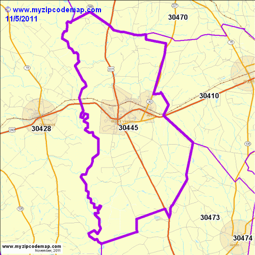 map of 30445