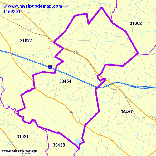 map of 30454