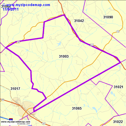 map of 31003