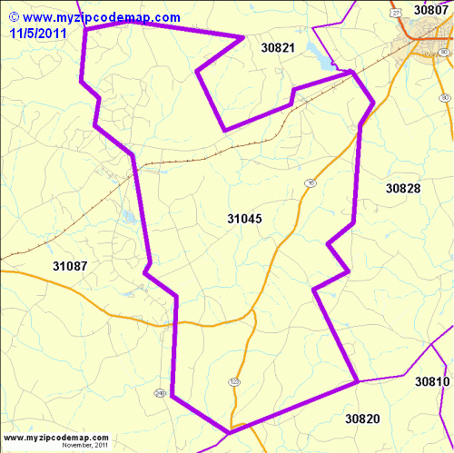 map of 31045