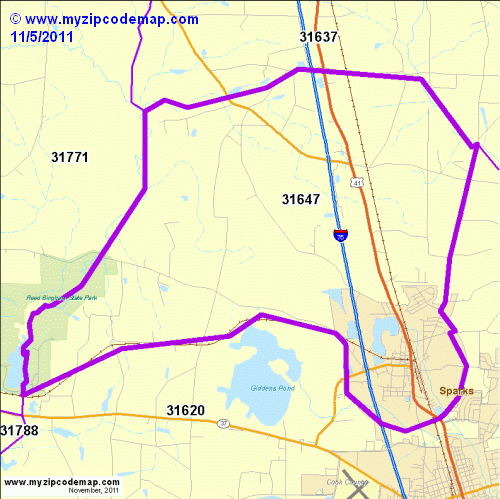 map of 31647