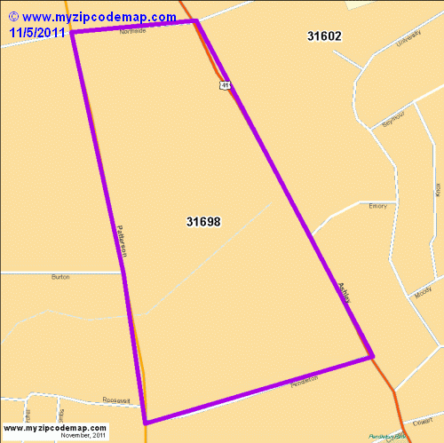 map of 31698