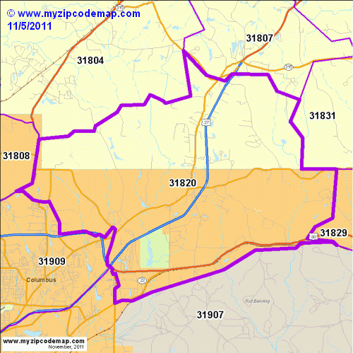 map of 31820