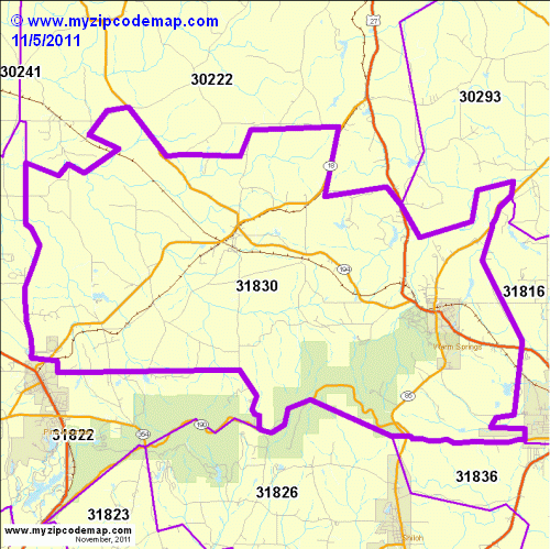 map of 31830