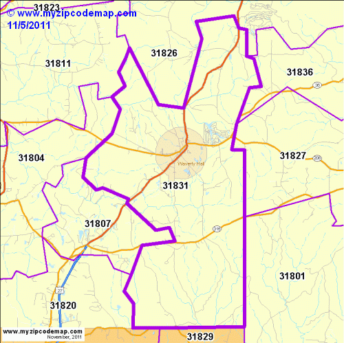 map of 31831