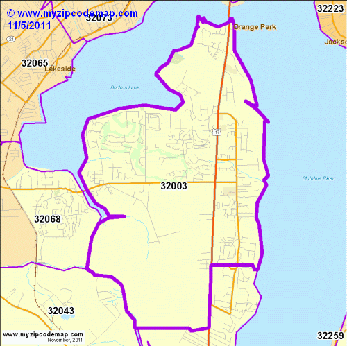 map of 32003