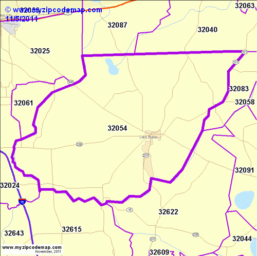 map of 32054