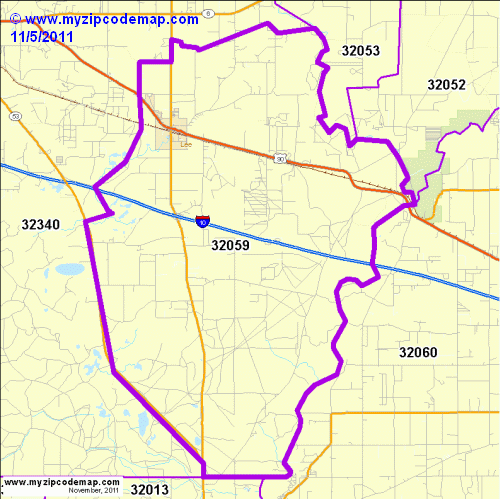 map of 32059