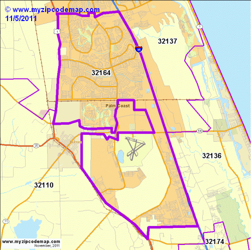 map of 32164