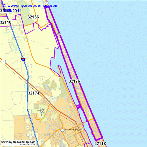 map of 32176