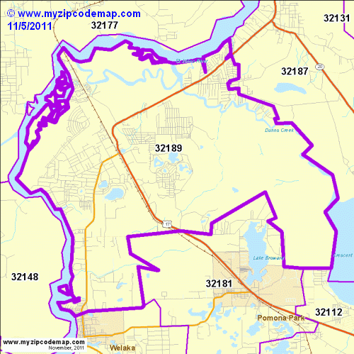 map of 32189