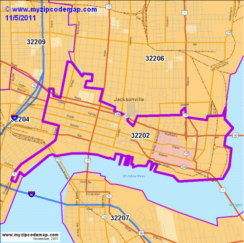 map of 32202