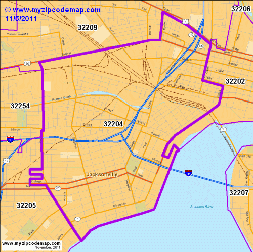 map of 32204