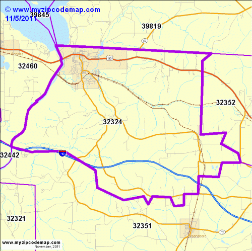 map of 32324