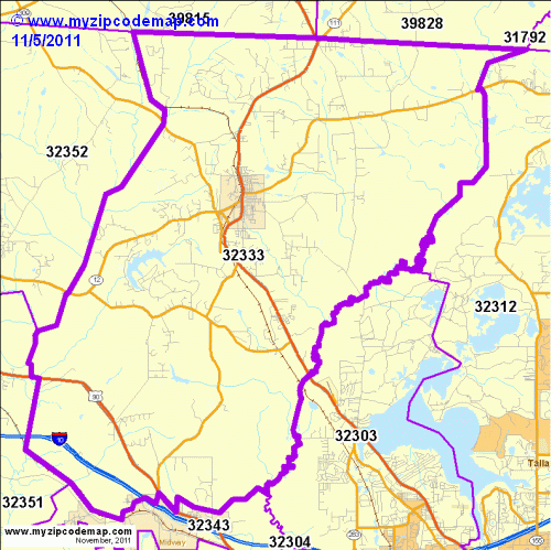 map of 32333