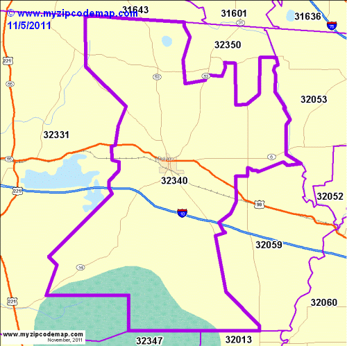 map of 32340