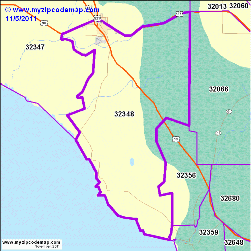 map of 32348