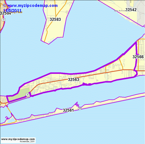 map of 32563