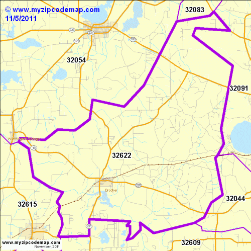 map of 32622