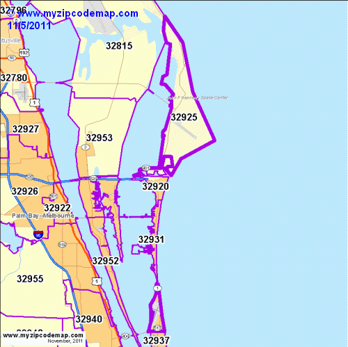 map of 32925
