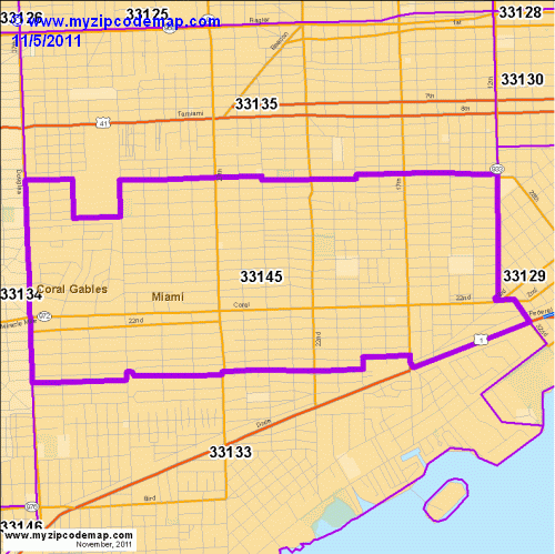 map of 33145