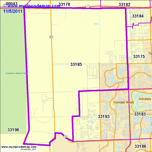 map of 33185