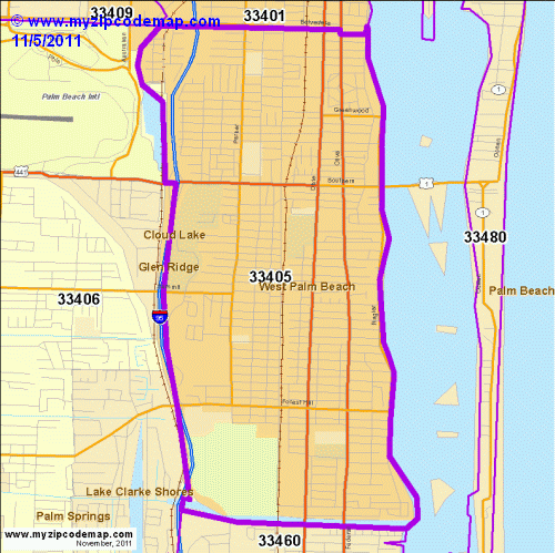 map of 33405