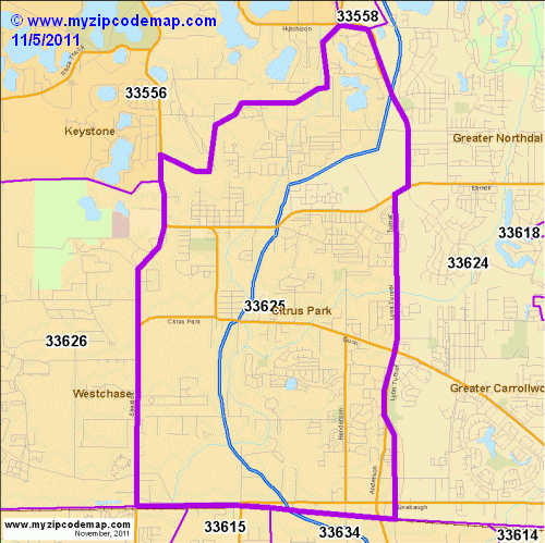 map of 33625