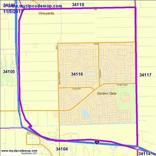 map of 34116