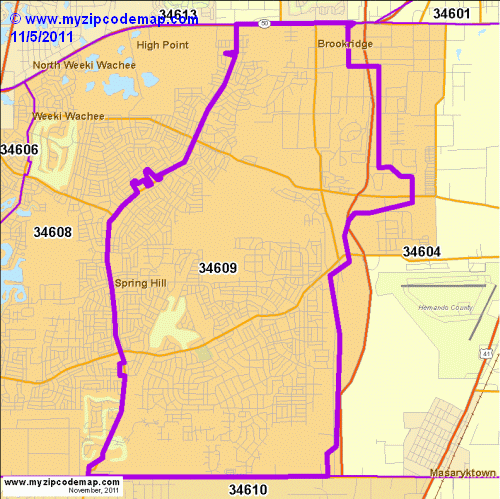 map of 34609