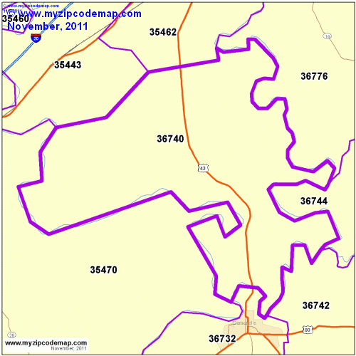 map of 36740