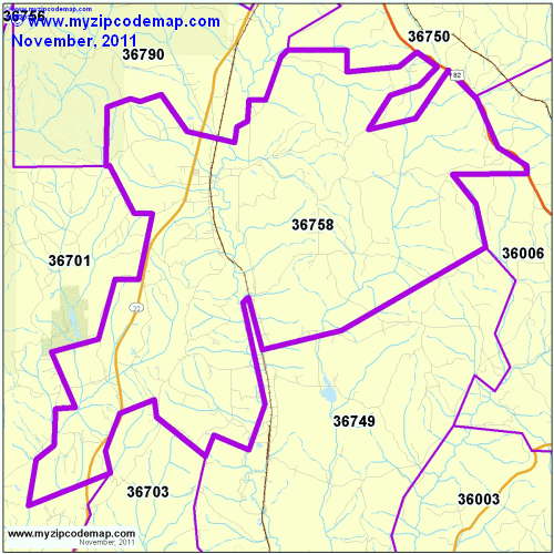 map of 36758