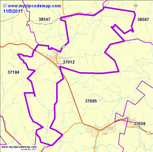 map of 37012