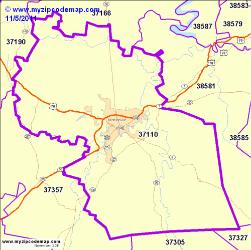 map of 37110