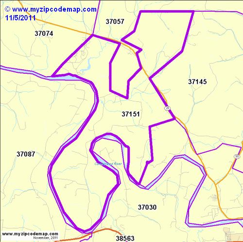 map of 37151