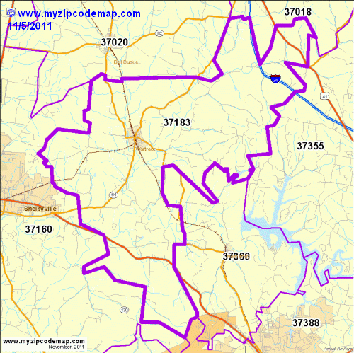 map of 37183